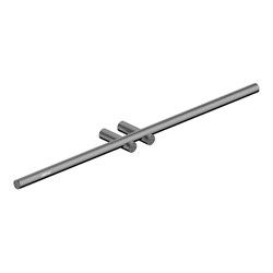 ABBER Полотенцедержатель двойной Osten 316 AA1855BGG оружейная сталь брашированная AA1855BGG