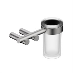 ABBER Стакан для зубных щеток с держателем Osten 316 AA1860BST сталь брашированная AA1860BST