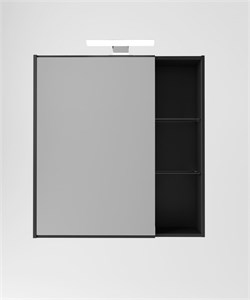 AQUATON Зеркальный шкаф Амели 80, антрацит, 1A262602AE820 1A262602AE820