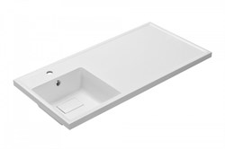 AQUATON Раковина Лайн 1000 левая, белая 1A72853KLF01L 1A72853KLF01L