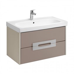 AQUATON Тумба под раковину Ар-Деко 65 2 ящика, кашемир 1A291401DD6E0 1A291401DD6E0