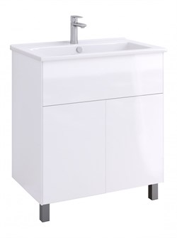 AQUATON Тумба под раковину Форест Про 75 белый глянец 1A297101FR010 1A297101FR010