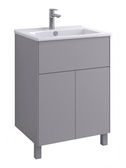 AQUATON Тумба под раковину Форест Про 60 туманный серый 1A297001FR4D0 1A297001FR4D0