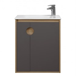 AQUATON Тумба под раковину Анси 60, шоколад 1A246101APR30 1A246101APR30