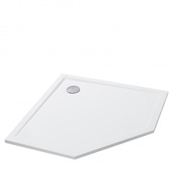 AQUATON Душевой поддон из литьевого мрамора Калифорния М 90х90 пятиугольный белый 1A739736CA010 1A739736CA010