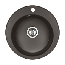 AQUATON Мойка для кухни Шелли круглая кофе 1A734732SS280 1A734732SS280