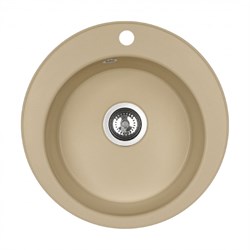 AQUATON Мойка для кухни Шелли круглая латте 1A734732SS260 1A734732SS260