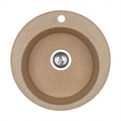 AQUATON Мойка для кухни Шелли круглая песочный 1A734732SS220 1A734732SS220