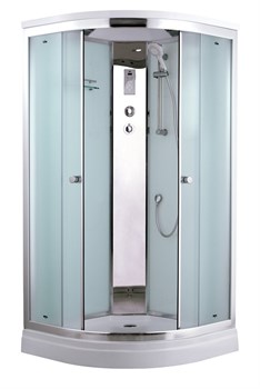 TIMO Comfort T-8809 Fabric Glass душевая кабина 90*90*220+турецкая баня хамам+стульчик прозрачный T-8809F-T-STUN-T-CH/C