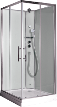 TIMO Premium ILMA 101 душевая кабина с крышей, хамам и стульчиком 100*100*222 ILMA101-roof-101-T-STILMA-T-CH/C