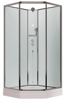 TIMO Premium ILMA 709 душевая кабина с крышей, хамам и стульчиком 90*90*225 ILMA709-roof-709-T-STILMA-T-CH/C