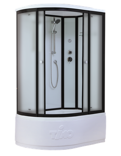 TIMO Standart T-6620 Black Fabric R душевая кабина (120*85*220), турецкая баня хамам T-6620BFR-T-STUN