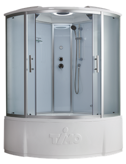 TIMO Standart Т-6635 Silver F душевая кабина (130*130*220), турецкая баня хамам T-6635SF-T-STUN