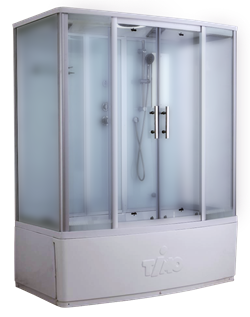 TIMO Standart T-6650 Silver Fabric душевая кабина (150*88*220), турецкая баня хамам T-6650SF-T-STUN