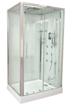 TIMO Premium PURO душевая кабина (90*120*220), шт, стульчик прозрачный H-510L-T-CH/C