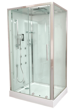 TIMO Premium PURO душевая кабина (90*120*220), шт, стульчик прозрачный H-510R-T-CH/C