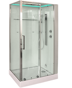 TIMO Premium HELMA душевая кабина (90*120*220), шт, стульчик прозрачный H-520L-T-CH/C