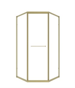 TIMO Душевой угол TTSS-100/17C-8R, раздвиж 1000*1000*2000, проф мат золото, стекло проз 8 мм T34R