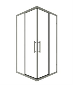 TIMO Душевой угол TKSS-100/13C-8, раздвиж 1000*1000*2000, проф никель, стекло проз 8 мм T37