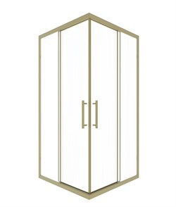 TIMO Душевой угол TKSS-100/17C-8, раздвиж 1000*1000*2000, проф мат золото, стекло проз 8 мм T39