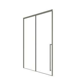 TIMO Душевая дверь TDSS-140/13C-8R, раздвиж 1400*2000, проф никель, стекло проз 8 мм T50R