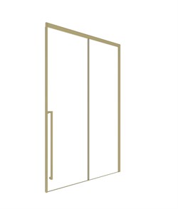 TIMO Душевая дверь TDSS-130/17C-8L, раздвиж 1300*2000, проф мат золото, стекло проз 8 мм T53L