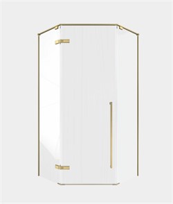 TIMO Душевой угол TTSSP-100/17C-8, распаш 1000*1000*2000, проф мат золото, стекло проз 8 мм T69