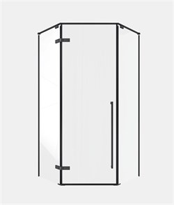 TIMO Душевой угол TTSSP-100/03C-8, распаш 1000*1000*2000, проф черный, стекло проз 8 мм T71