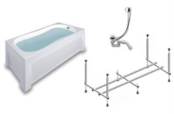 TIMO Комплект Акриловая ванна INKA1770 170*70*580+каркас+слив-перелив+фронтальная панель+торцевая панель INKA1770-KT17-SPV1505-FP17S-TP70S