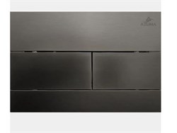 AZUMA Slim18 Кнопка для инсталляции AZU013.08 серая брашированная (оружейная сталь), пластик AZU013.08