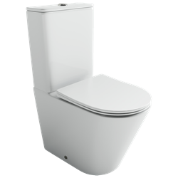 CERAMICA NOVA Highlight Напольный пристенный унитаз Торнадо с бачком сиденье микролифт белый арт CN1802T CN1802T