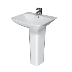 AZARIO Раковина SETA 560х470х830 на пьедестале, белый (AZ-5002) AZ-5002