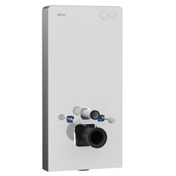 ABBER Инсталляционный модуль внешнего монтажа AC0107MW для подвесного унитаза, белый AC0107MW