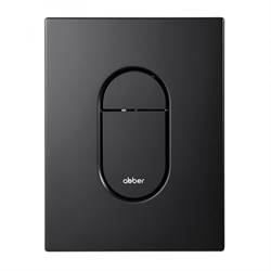 ABBER Кнопка смыва AC0124MB пневматическая, черная матовая AC0124MB
