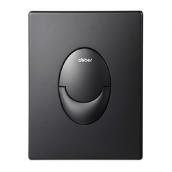 ABBER Кнопка смыва AC0125MB пневматическая, черная матовая AC0125MB