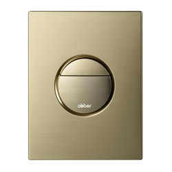 ABBER Кнопка смыва AC0126BG пневматическая, золото брашированное AC0126BG