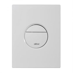 ABBER Кнопка смыва AC0126MW пневматическая, белая матовая AC0126MW