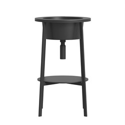 ABBER Консоль с керамической раковиной  Bequem AC2130MB черный матовый AC2130MB