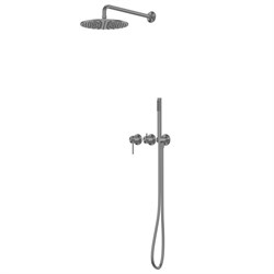 ABBER Душевая система Wasser Kreis 316 AF8118BGG скрытого монтажа без излива, оружейная сталь брашированная AF8118BGG