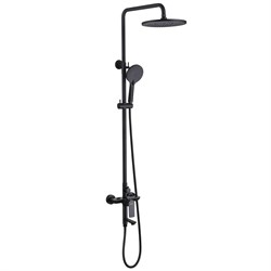 ABBER Душевая стойка Weiss Insel AF8016BL с изливом, черный матовый AF8016BL