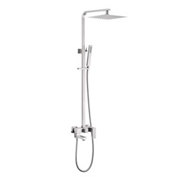 ABBER Душевая стойка Daheim AF8216SPL с изливом, сатин AF8216SPL