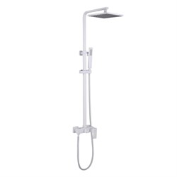 ABBER Душевая стойка Daheim AF8220WL без излива, белая матовая AF8220WL