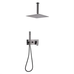 ABBER Душевая система Daheim AF8221NG скрытого монтажа без излива, никель AF8221NG