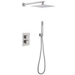 ABBER Душевая система Daheim AF8251SP скрытого монтажа без излива, термостат, сатин AF8251SP