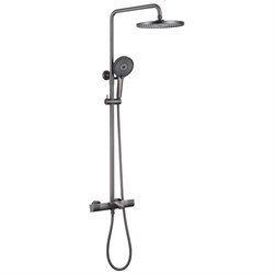 ABBER Душевая стойка Thermostat AF8516NGL с термостатом и изливом, никель AF8516NGL