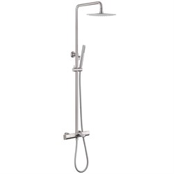 ABBER Душевая стойка Thermostat AF8516SPL с термостатом и изливом, сатин AF8516SPL