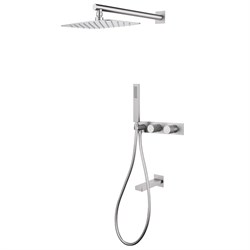 ABBER Душевая система Rund AF8717SP скрытого монтажа с изливом, сатин AF8717SP