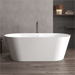 ABBER Ванна из искусственного камня Stein AS9605 белая матовая AS9605