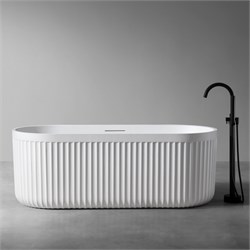 ABBER Ванна из искусственного камня Stuttgart AM9925 белая матовая AM9925