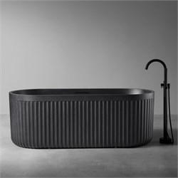 ABBER Ванна из искусственного камня Stuttgart AM9925B черная матовая AM9925B